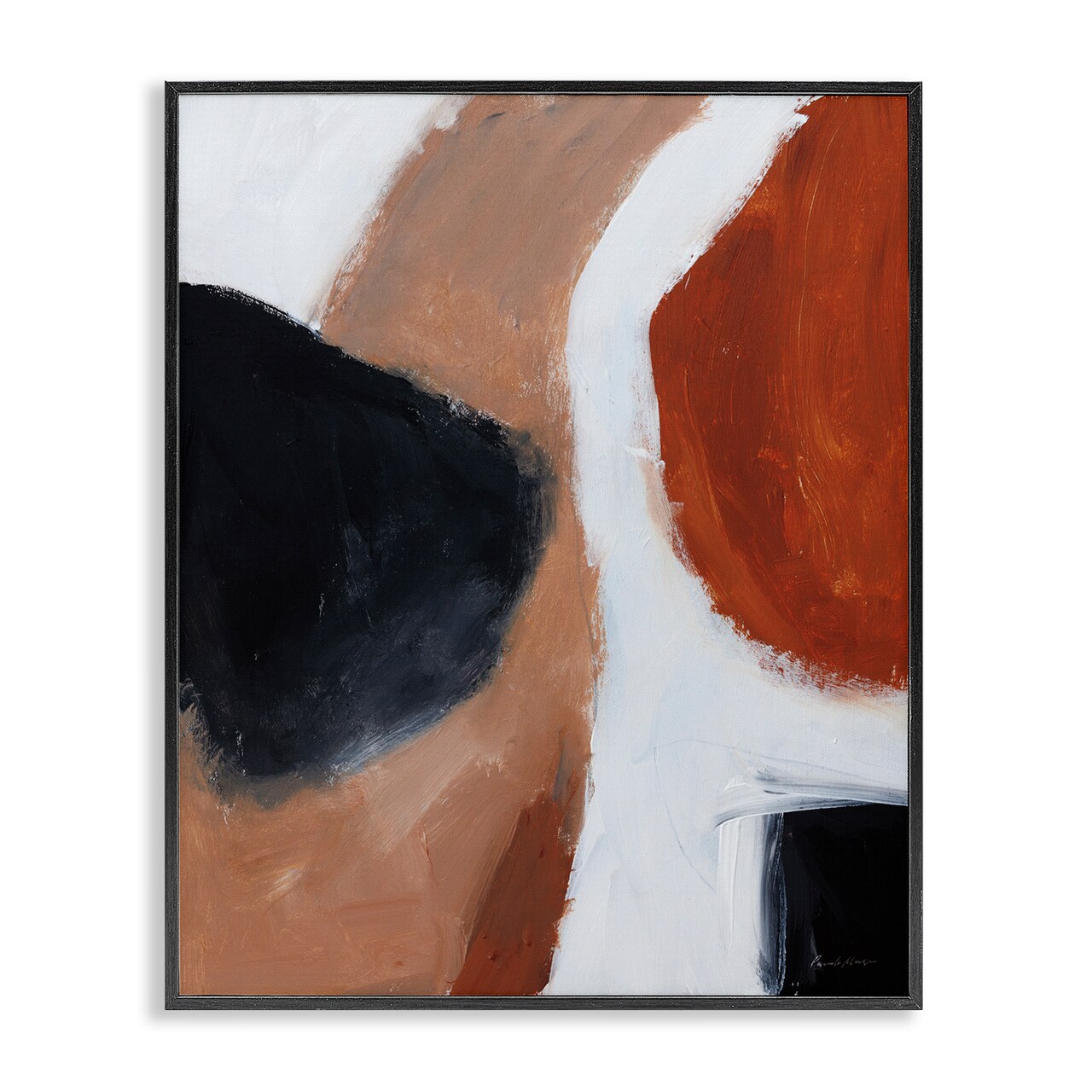 Stupell Industries Rare Earth Tones Abstract Framed Giclee Wall Art Design by Pamela Munger